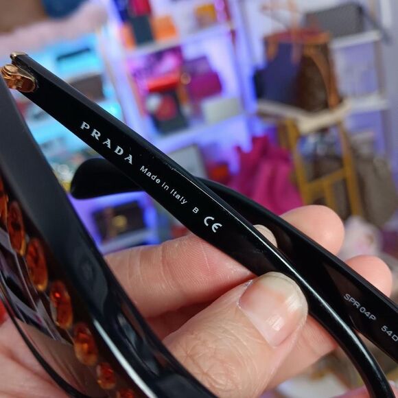 Prada Swarovski Crystal Ombré Cat Eye Brown Sunglasses main image 4